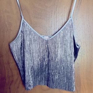 Shimmery Victoria’s Secret tank.  Size medium